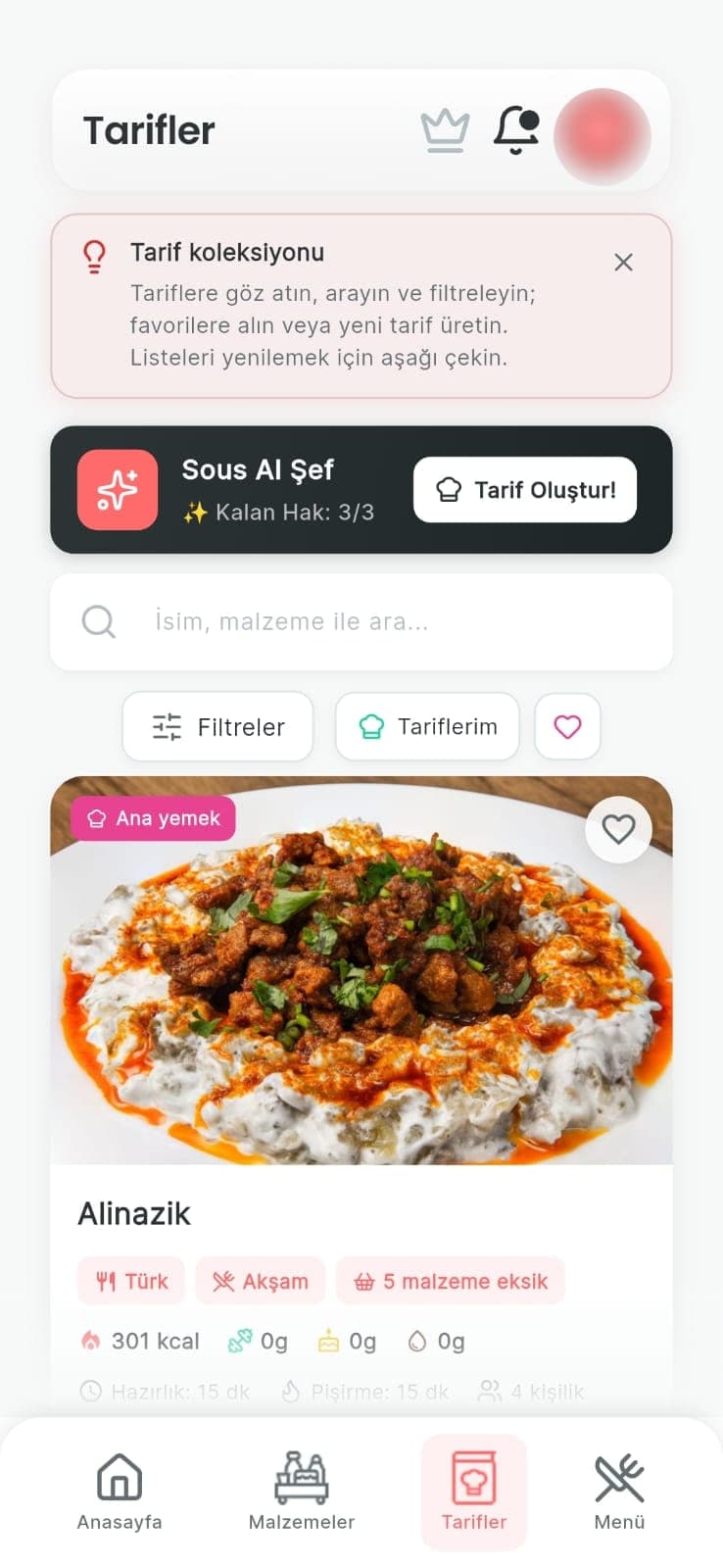 Geniş Tarif Kütüphanesi